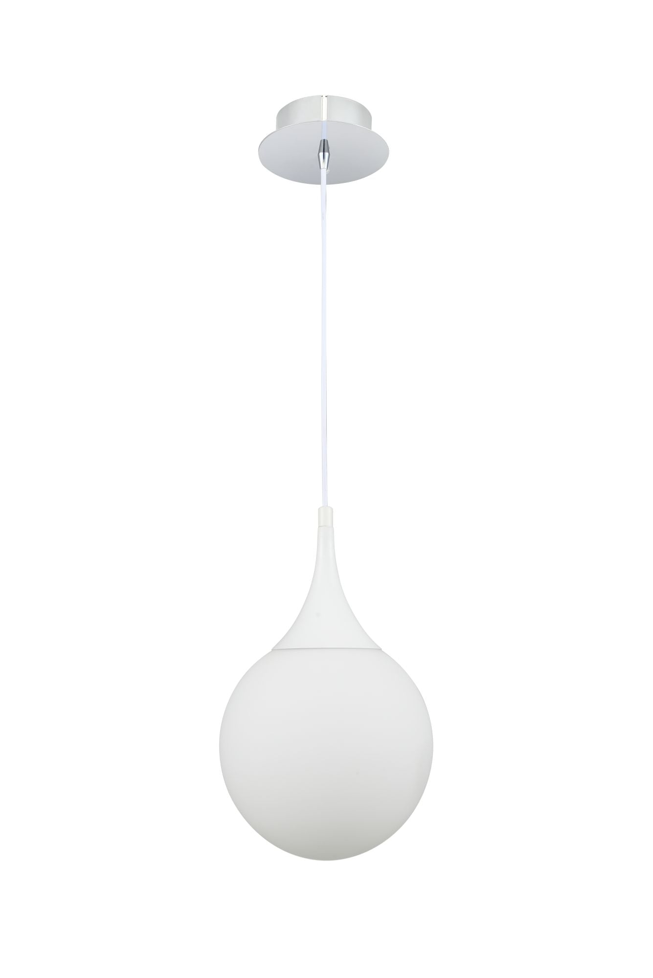 Lampada pendente Pendant in Metallo Dewdrop Bianco