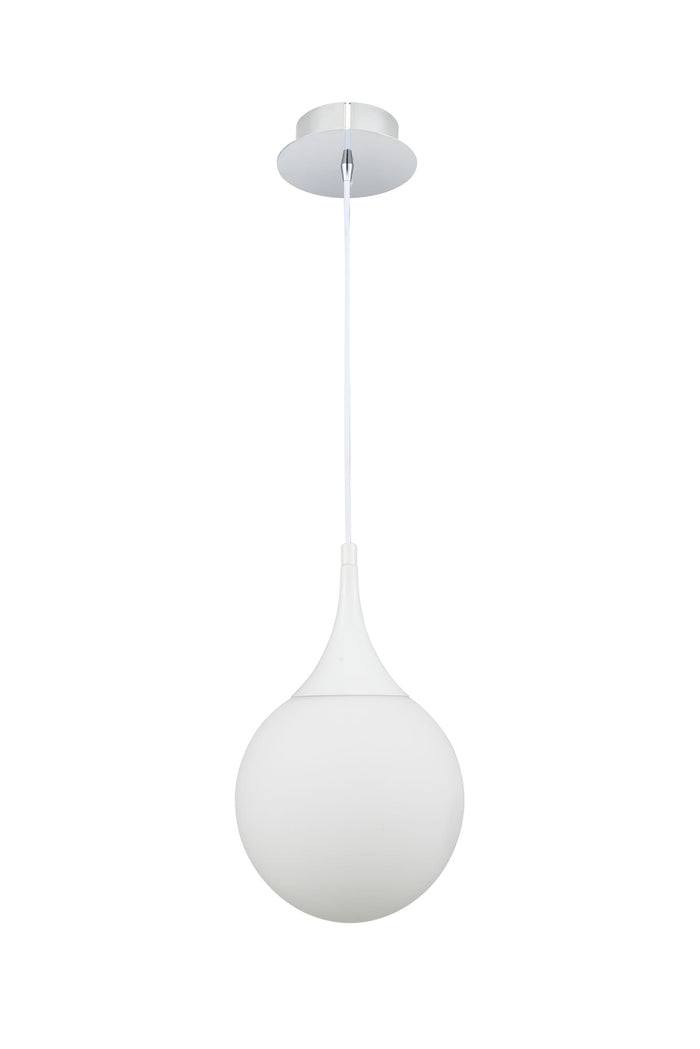 Lampada pendente Pendant in Metallo Dewdrop Bianco