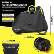 Scarpe da bicicletta impermeabili per 2 biciclette fuori casa - Garage per biciclette robusto 200x92x120 cm con ventilazione