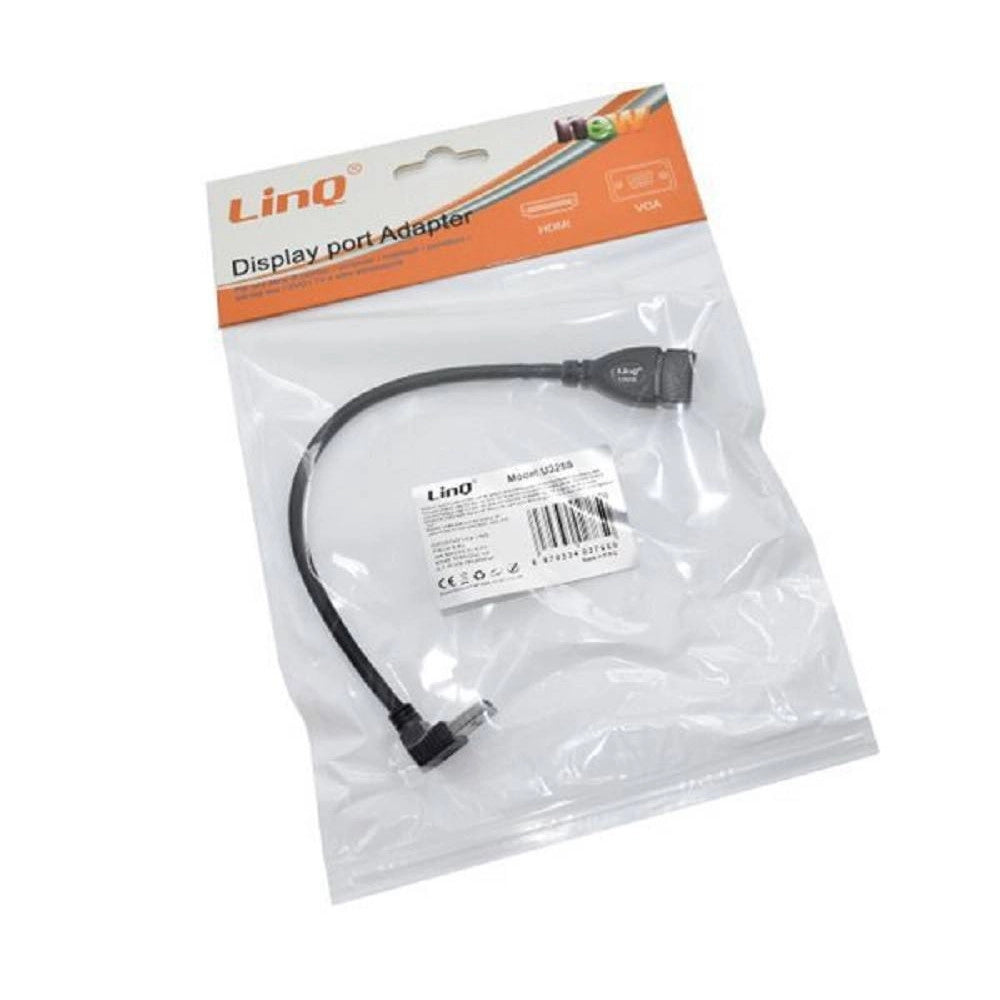 Trade Shop - Cavo Adattatore Angolare Usb 3.0 Maschio Femmina Angolato 90° Mini Prolunga U325s -
