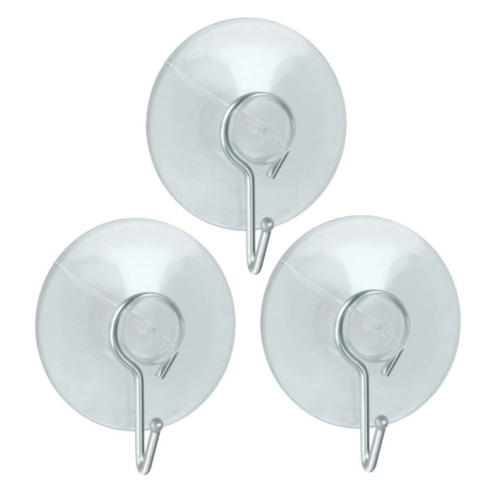 SET 3 GANCI VENTOSA IN PLASTICA PVC