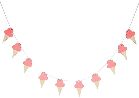 Sistema di carte da appendere - 10 pezzi di carte in legno - Decorazione da parete in forma di ghiaccio - Decorazione per festa - Adatto per la camera dei bambini