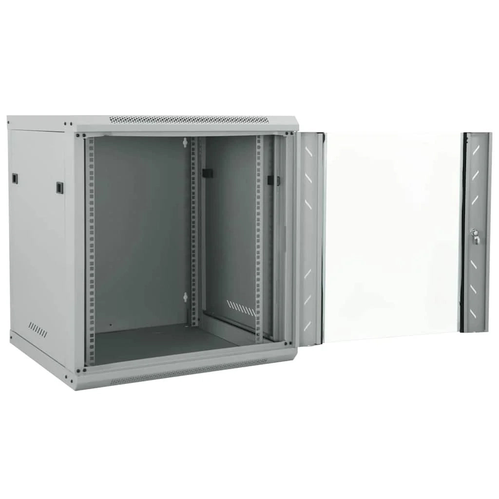 Armadio di rete a parete dal design industriale per ufficio 60 x 45 x 65 cm acciaio grigio 02_0059071
