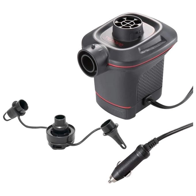 Intex 66636 Quick Fill Pompa Elettrica Aria 12V Gonfia e Sgonfia 870 L-min 3 Ugelli