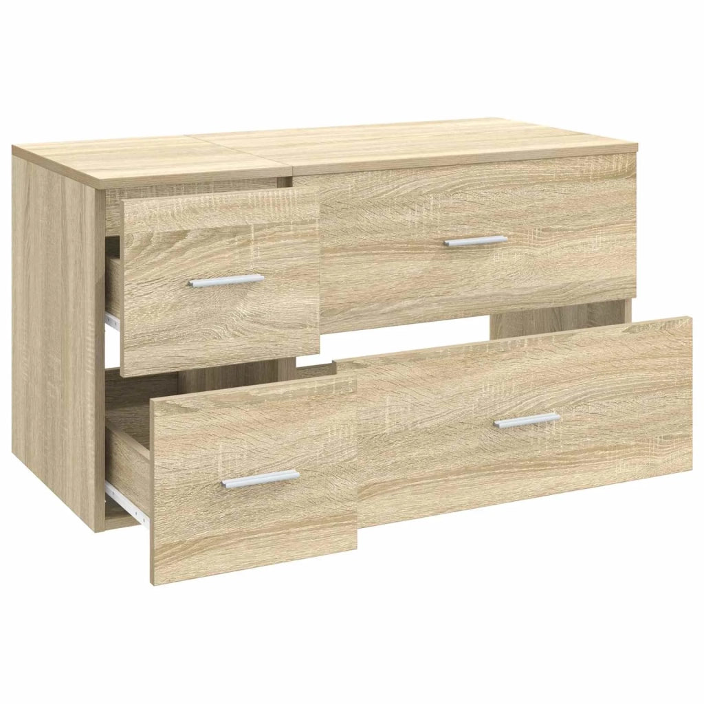 Set di mobili per il bagno 2 pz Rovere Sonoma 3404018