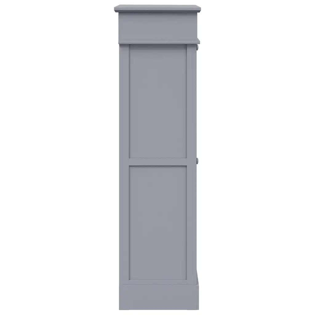 Scarpiera Grigia 50x28x98 cm in Legno di Paulownia cod mxl 42085