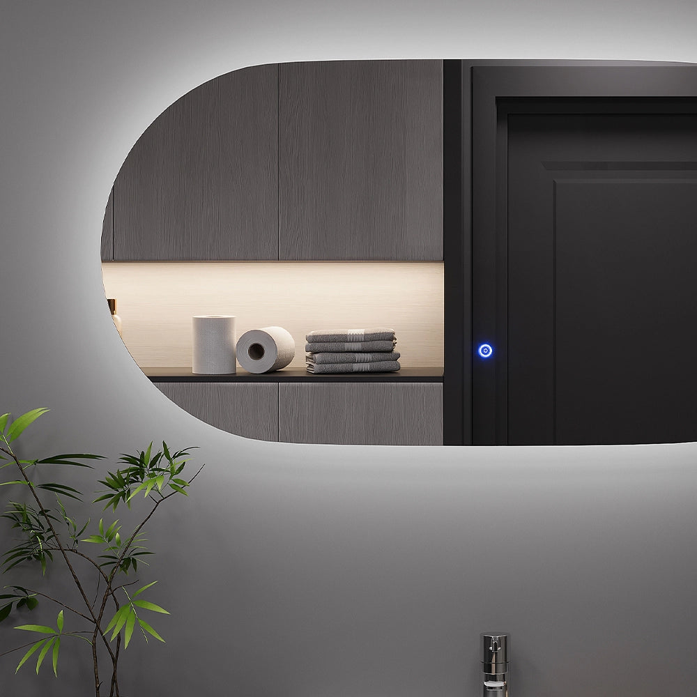 Vicco Specchio bagno Vetro 100 x 50 cm con retroilluminazione