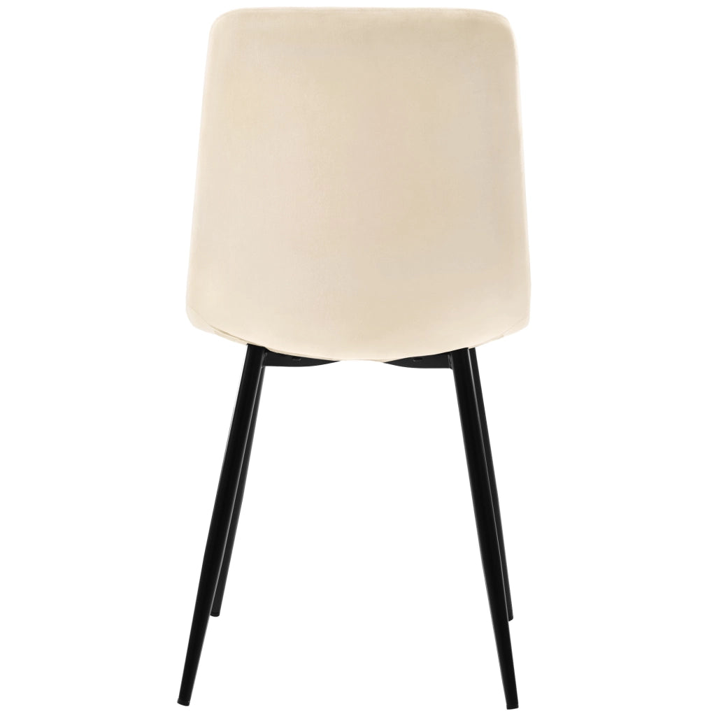 Set tavolo da pranzo 140x80 cm con 4 sedie in velluto
