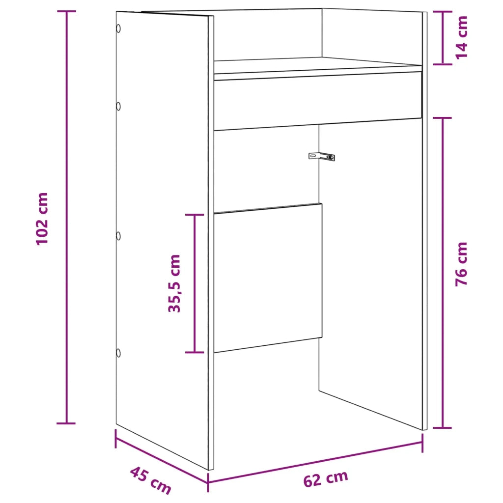Tavolo DJ Rovere Artigianale 62 x 45 x 102 cm 8006763