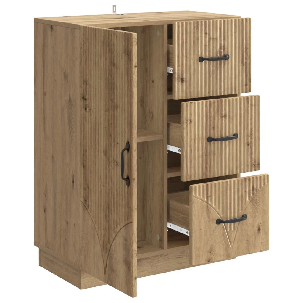 Credenza con cassetto Rovere Artigianale 66 x 34,5 x 87 cm 895324
