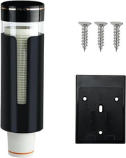 Dispensatore di acqua - Bianco - 9,5 x 9,5 x 28 cm - Montaggio a parete con pulsante One Touch - Per ufficio e ristoranti