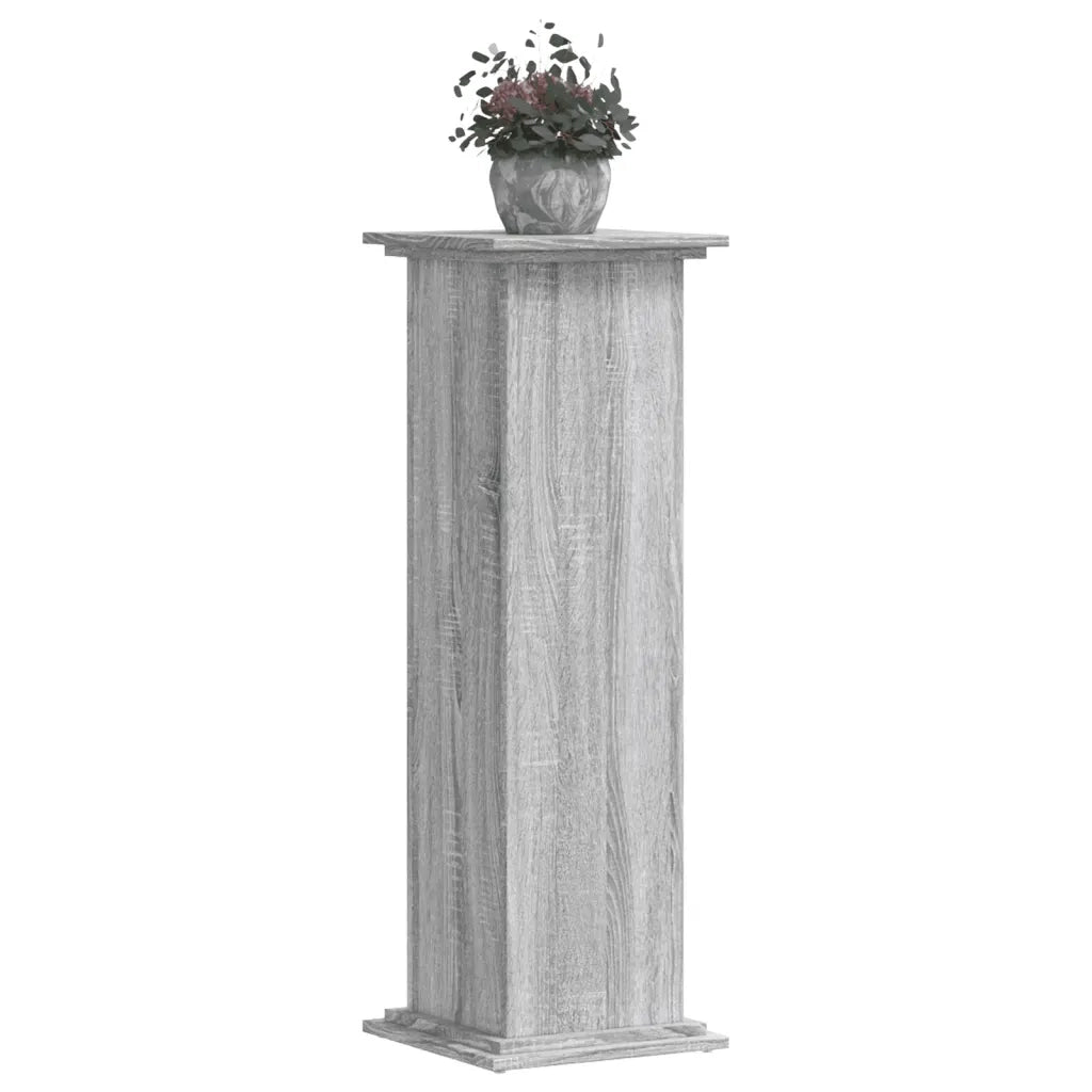 Supporto per piante | Sostegno per piante Grigio Sonoma 33x33x100 cm in Truciolato