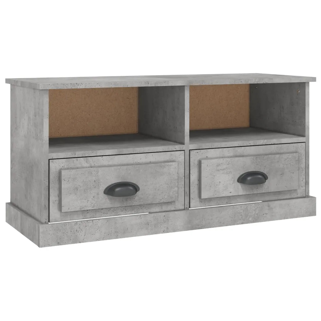 Mobile Porta TV Grigio Cemento 93x35,5x45cm Legno Multistrato 816468