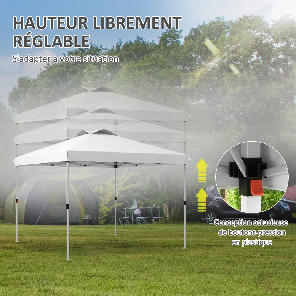 Gazebo da giardino pieghevole ¨C zephmum ¨C 3x3 m con sacco a rotelle