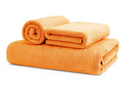Asciugamani Salvietta Bagno In Morbida Spugna Modello Sophie Colore Arancio - Ospite - Arancio