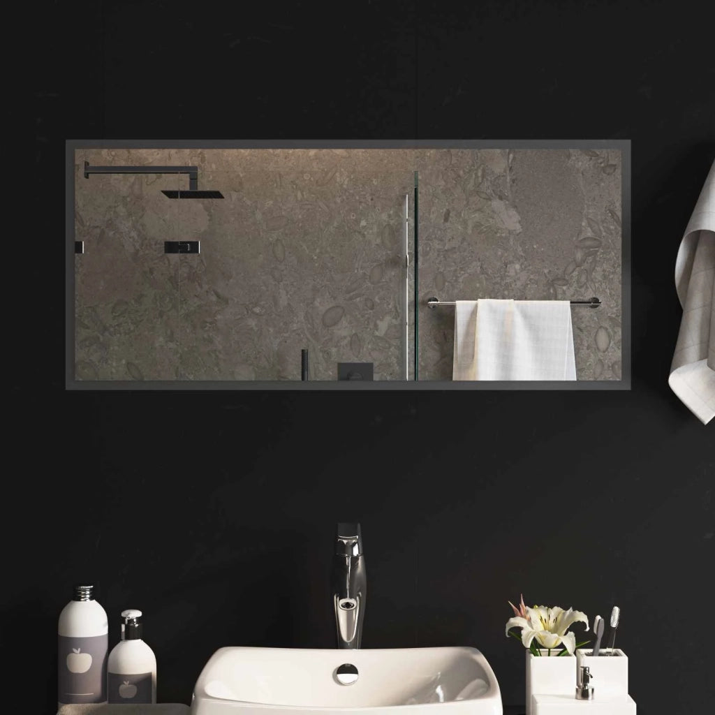 Specchio da bagno LED Trasparente 90 x 40 cm vetro temperato 42045819