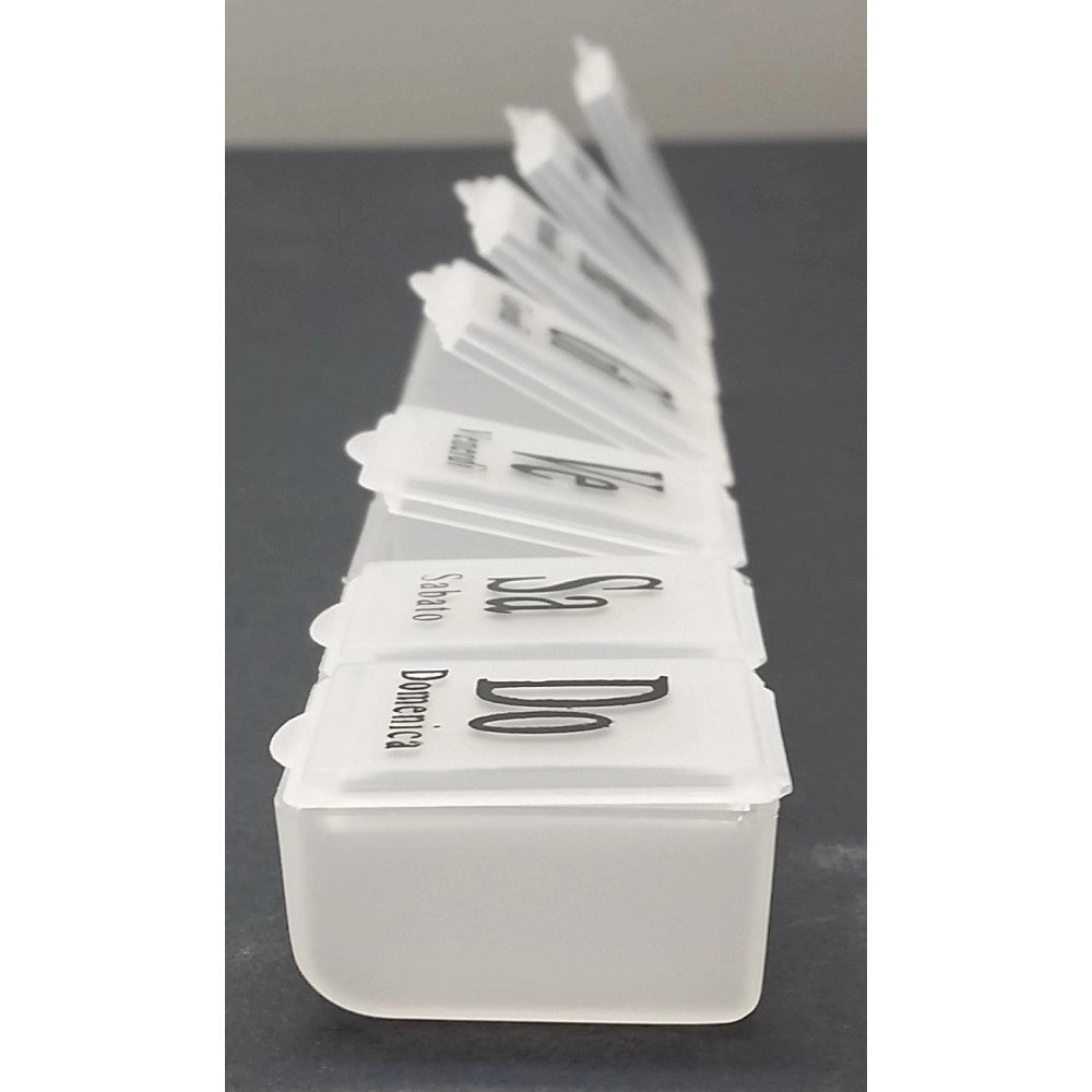 Trade Shop - Portapillole Porta Pillole Pill Box 7 Giorni Settimanale Scatola 7 Scomparti -