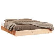 Letto matrimoniale | Letto per adulti | Giroletto 120x200 cm in Legno Massello