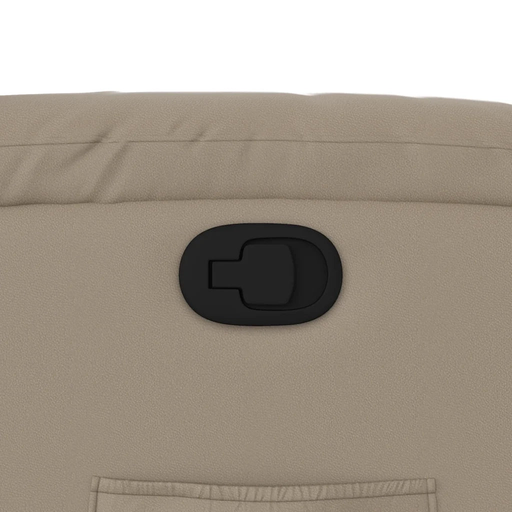 Divano Sedia-Poltrona Reclinabile Cappuccino in Similpelle 951320