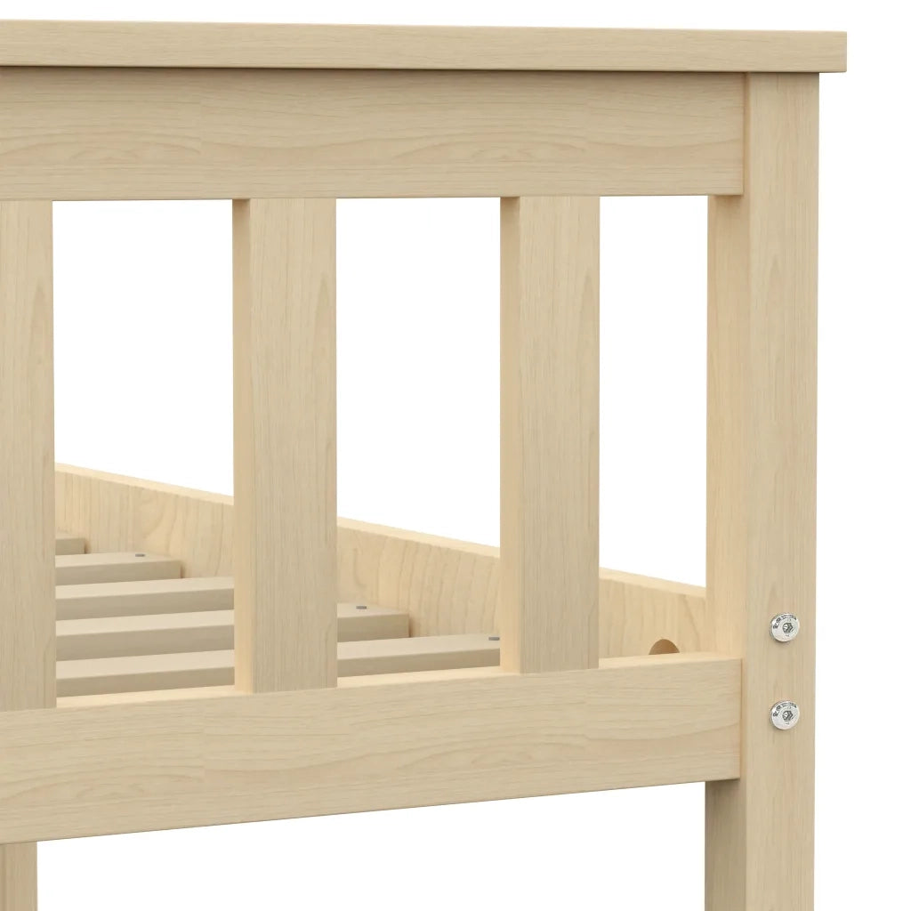 Giroletto senza Materasso Naturale 100x200 cm in Legno di Pino 283221
