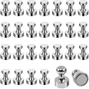 26 pezzi di magneti neodymium extra forti, magneti per lavagne magnetiche. Inclusa scatola di conservazione per lavagne magnetiche, magneti a cilindro, lavagne bianche e frigoriferi.