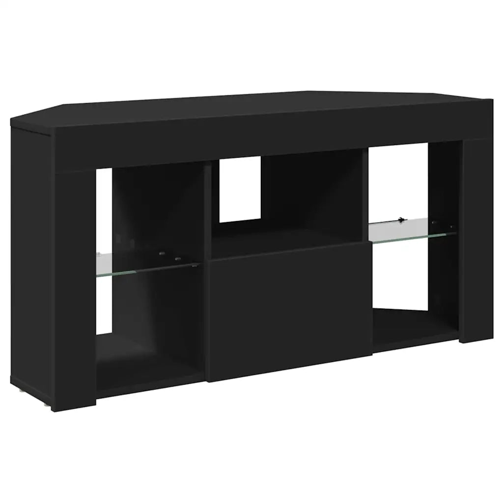 Mobile TV LED Angolare Nero 100 x 40 x 50 cm Legno multistrato 889796