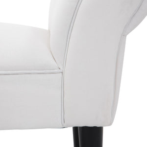 Panca Fondo Letto 102x35x51 cm con Braccioli Arrotolati Grigia