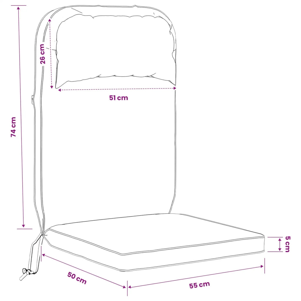 Cuscino per Lounger Sole 100% Poliestere Rosa 55 x 124 x 5 cm 948176