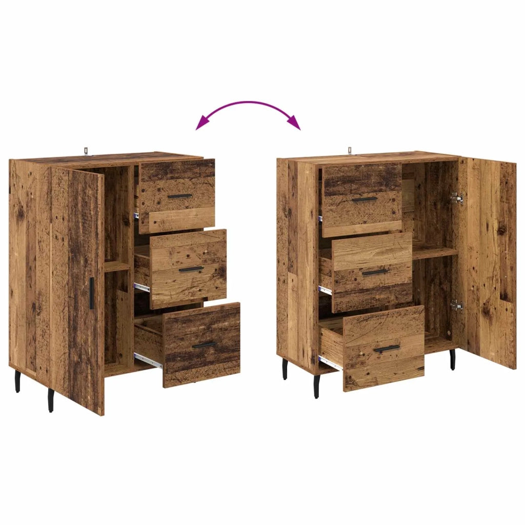 Credenza con cassetto Legno vecchio 69,5 x 34 x 90 cm