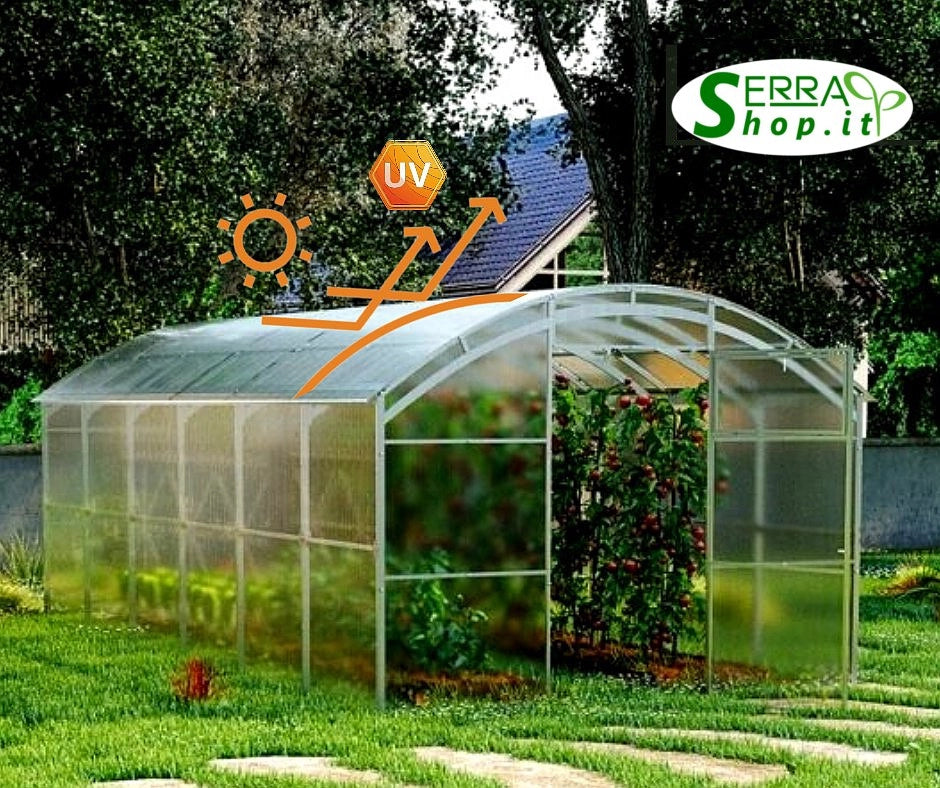 Serra BoxSer 3x6m con copertura policarbonato alveolare 6mm
