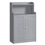 Mobiletto da bagno mobiletto contenitore mobiletto a 2 ante con 2 ripiani regolabili per sala da pranzo cucina soggiorno 30 x 60 x 100 cm grigio 12_0006480