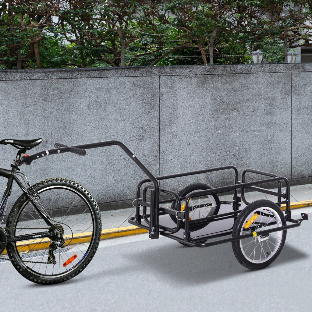 Rimorchio per bicicletta pieghevole ¨C Xylo ¨C 155x71,5x77 cm, capacit¨¤ 40 kg