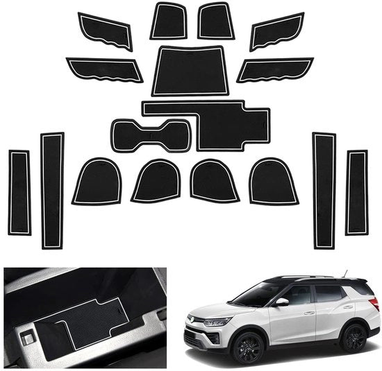 Accessori per Tivoli 2015-2023 2024, mattoncini antislittamento in gomma, mattoncini per console portabevande, mattoncini per contenitore di carico, mattoncini per contenitore di carico posteriore, mattoncini per Tivoli.