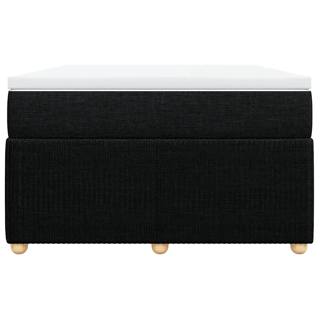 Giroletto a Molle con Materasso Nero 120x190 cm in Tessuto 3285555