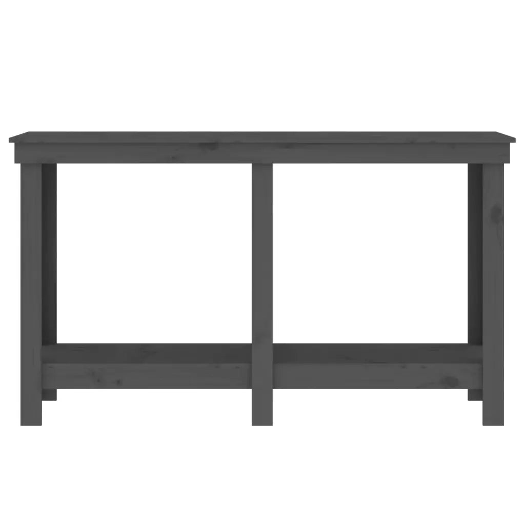 Banco da Lavoro Grigio 140x50x80 cm in Legno Massello di Pino cod mxl 24735