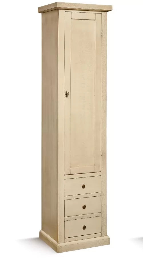 Libreria colonna 1 porta legno avorio patinato 45x41x187 - Mobili 2G
