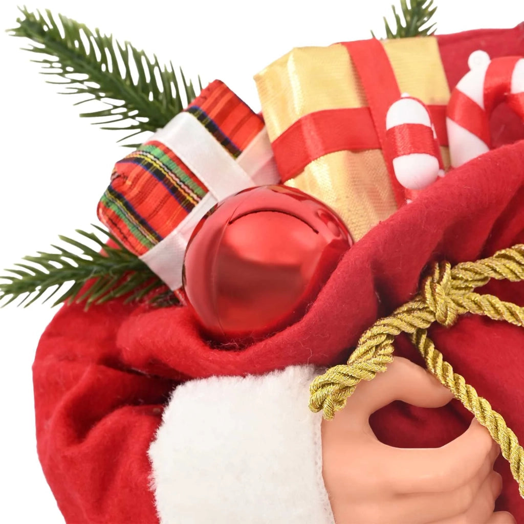 Statuetta di Babbo Natale Rosso 62 cm Poliestere 42050762