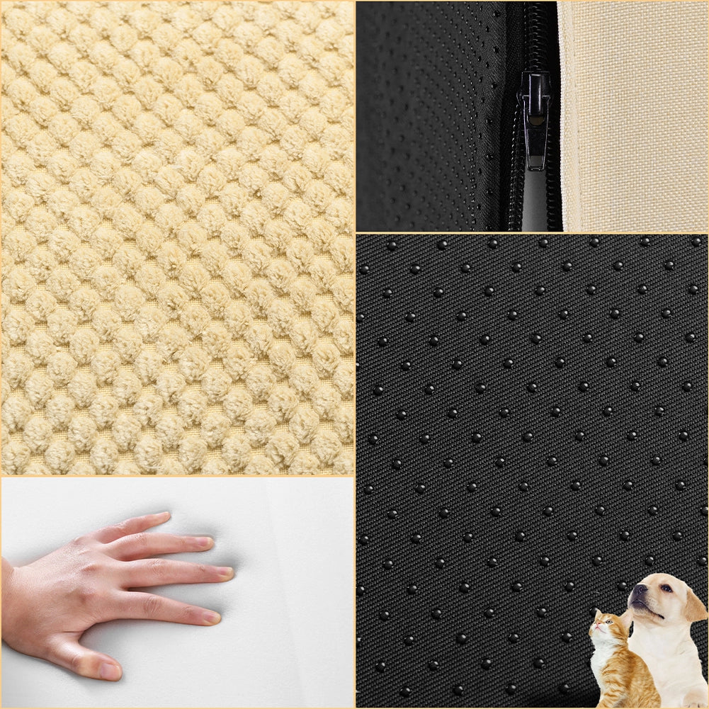 Scala per Animali Domestici Beige 3 Scalini per Gatti e Cani Rullo Rimuovi Peli