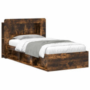 Telaio del letto con storage Rovere Fumo 80 x 200 cm 3433435