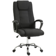Sedia da ufficio ergonomica con braccioli ¨C zephmum ¨C nero, tessuto, altezza regolabile