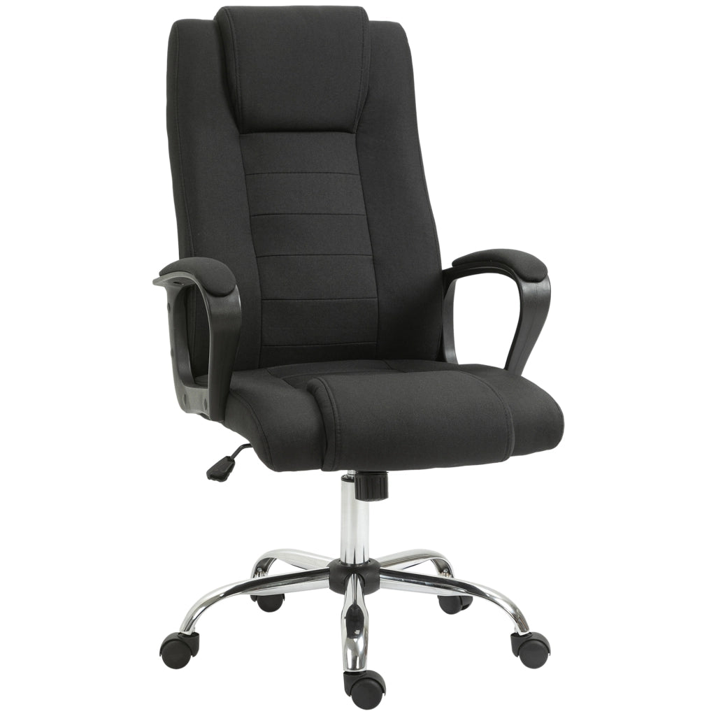 Sedia da ufficio ergonomica con braccioli ¨C zephmum ¨C nero, tessuto, altezza regolabile