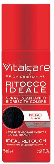 VITALCARE RITOCCO ISTANTANEO PER RICRESCITA DA 75ML COLORE NERO