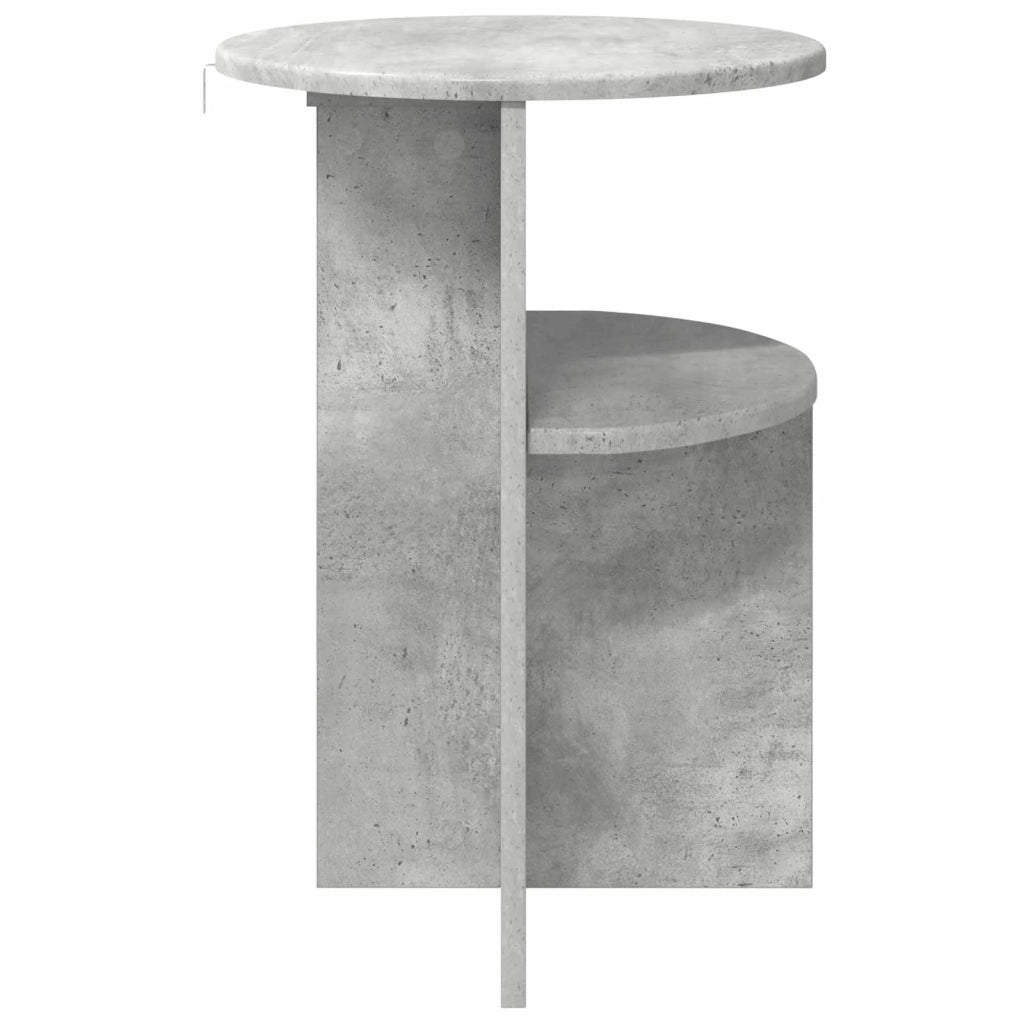 Tavolo laterale con archiviazione Grigio Cemento Ø 39,5 x 55 cm 8001022