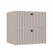 Mobile sottolavabo TIGO 60 2s cashmere 2 cassetti scanalato frontale sospeso