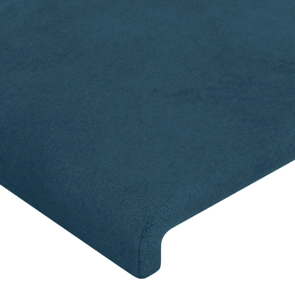 Testiera Blu Scuro 100x5x78/88 cm in Velluto 345782