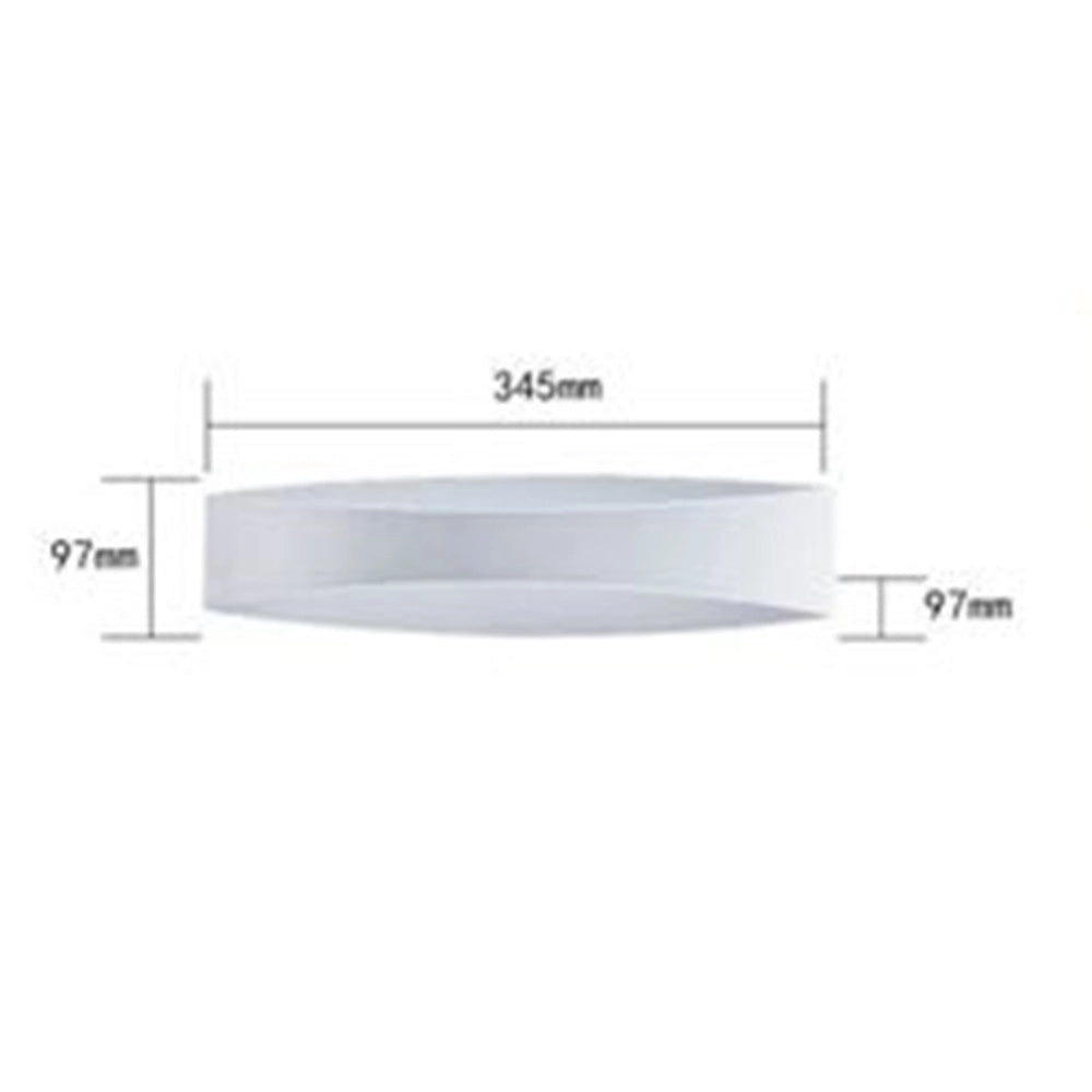 Trade Shop - Applique Led Da Muro 12w Up & Down In Alluminio Bianco 3 Temperature Luce E59-b3c -