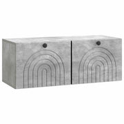 Mobile Porta TV da Muro Grigio Cemento 78,5 x 31 x 30 cm