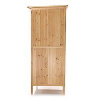 Armadio da giardino a un'anta in legno Capanno degli attrezzi per esterno 92 x 57 x 154 cm