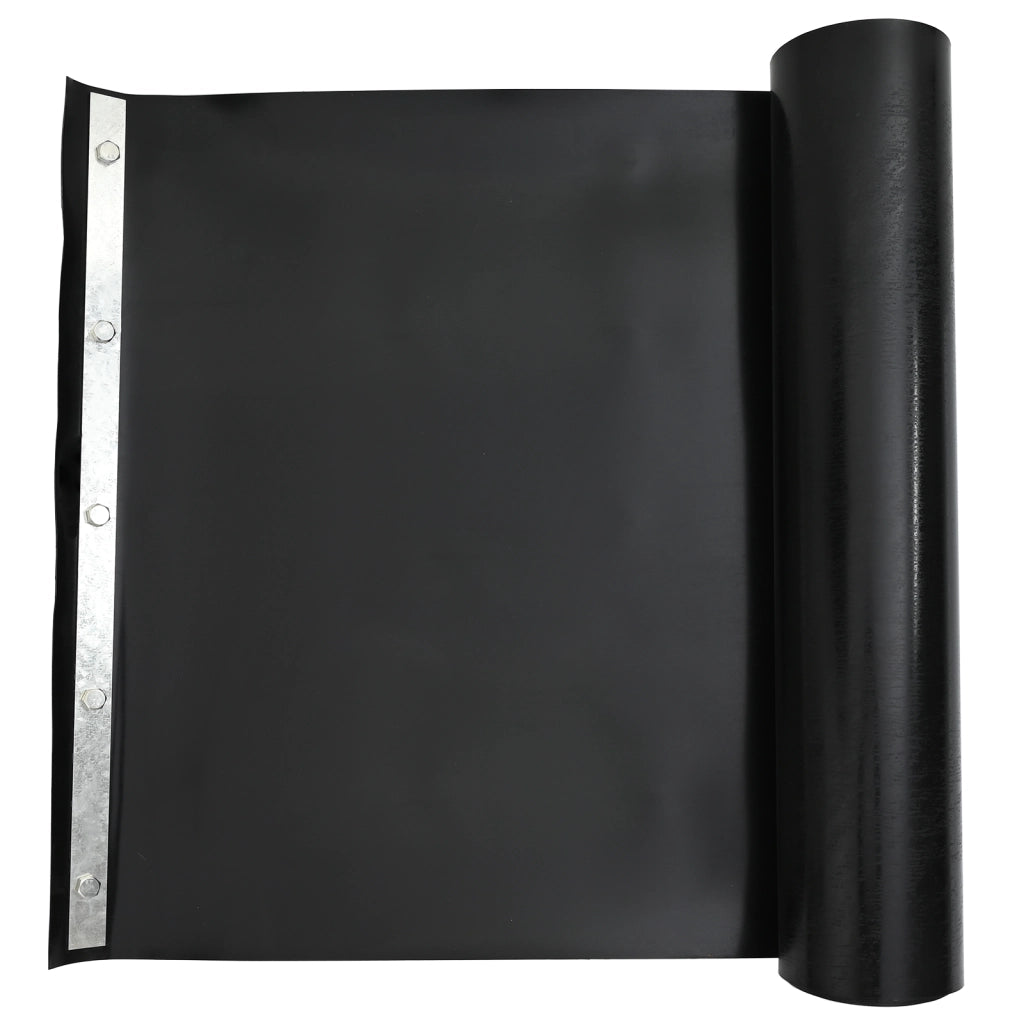 Barriera per Radici  con Guide di Collegamento Nera 0,7x10 m 1,5 mm HDPE