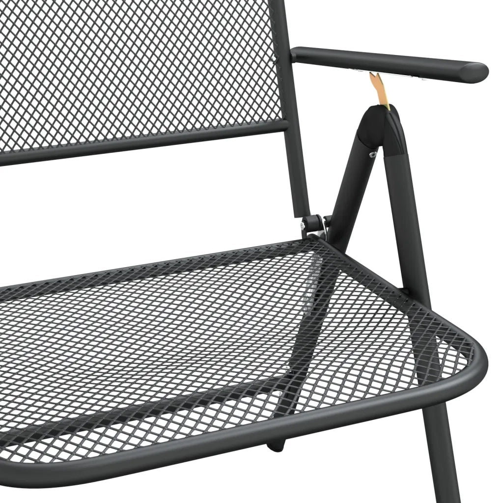 Set da Pranzo da Giardino 3pz Antracite in Rete Metallica 3211817